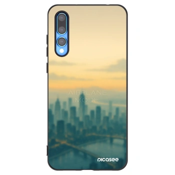 Picasee silikonowe czarne etui na Huawei P20 Pro - Airplane mode