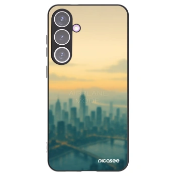 Picasee silikonowe czarne etui na Samsung Galaxy S24+ S926B 5G - Airplane mode