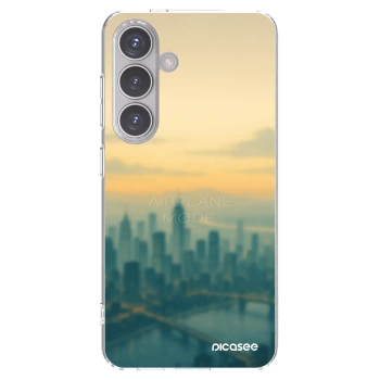 Picasee silikonowe przeźroczyste etui na Samsung Galaxy S24 S921B 5G - Airplane mode