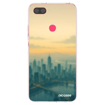 Picasee silikonowe przeźroczyste etui na Xiaomi Mi 8 Lite - Airplane mode