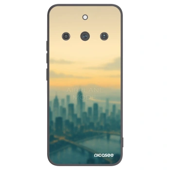 Picasee silikonowe czarne etui na Realme 11 Pro+ - Airplane mode