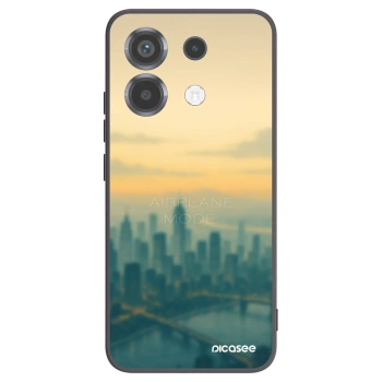 Picasee silikonowe czarne etui na Xiaomi Poco X6 - Airplane mode