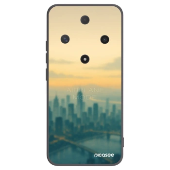 Picasee silikonowe czarne etui na Honor Magic6 Lite 5G - Airplane mode