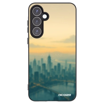 Picasee silikonowe czarne etui na Samsung Galaxy A55 5G A556B - Airplane mode