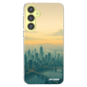Picasee silikonowe przeźroczyste etui na Samsung Galaxy A35 5G A356B - Airplane mode