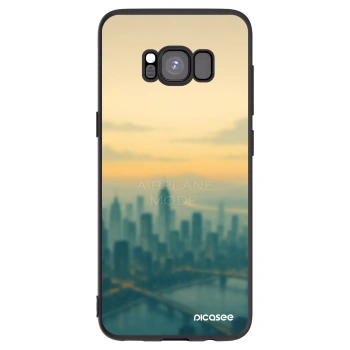 Picasee silikonowe czarne etui na Samsung Galaxy S8 G950F - Airplane mode