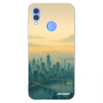 Picasee silikonowe przeźroczyste etui na Honor 10 Lite - Airplane mode