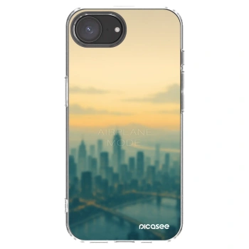 Picasee silikonowe przeźroczyste etui na Apple iPhone 16e - Airplane mode