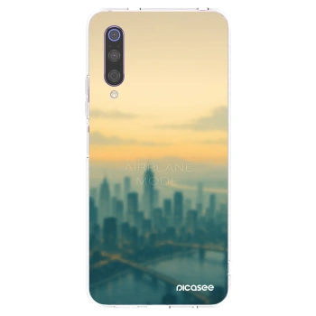 Picasee silikonowe przeźroczyste etui na Xiaomi Mi 9 - Airplane mode
