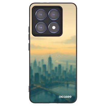Picasee silikonowe czarne etui na Xiaomi 14T Pro - Airplane mode