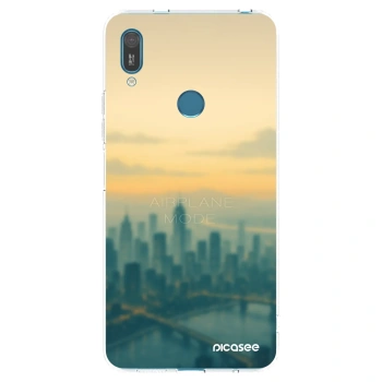 Picasee silikonowe przeźroczyste etui na Huawei Y7 2019 - Airplane mode