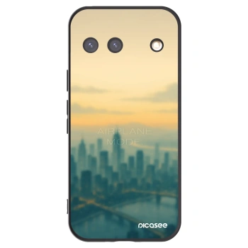 Picasee silikonowe czarne etui na Google Pixel 9 - Airplane mode