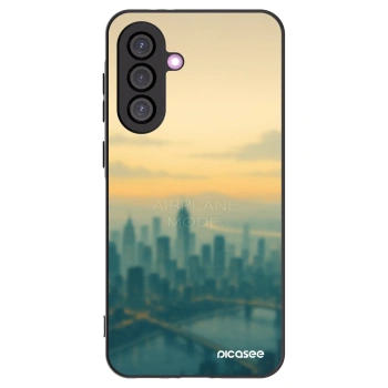 Picasee silikonowe czarne etui na Samsung Galaxy A56 5G A566B - Airplane mode