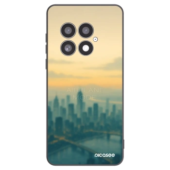 Picasee silikonowe czarne etui na OnePlus 13 5G - Airplane mode