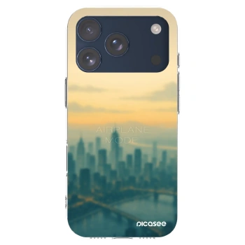 Picasee silikonowe przeźroczyste etui na Apple iPhone 17 Pro - Airplane mode