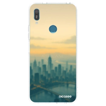 Picasee silikonowe przeźroczyste etui na Huawei Y6 2019 - Airplane mode