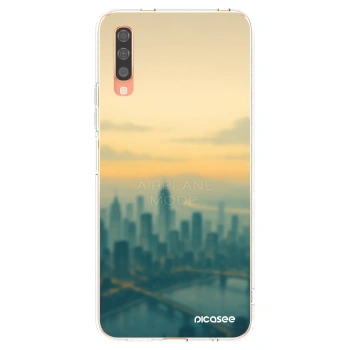 Picasee silikonowe przeźroczyste etui na Samsung Galaxy A70 A705F - Airplane mode