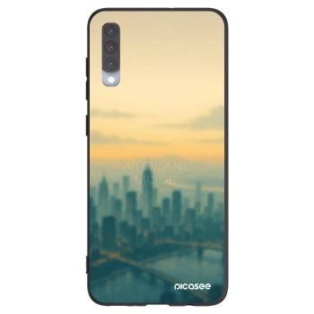 Picasee silikonowe czarne etui na Samsung Galaxy A70 A705F - Airplane mode