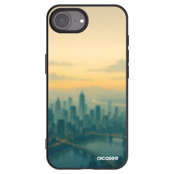 Picasee silikonowe czarne etui na Apple iPhone 17e - Airplane mode
