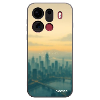 Picasee silikonowe czarne etui na OPPO Find X9 Pro - Airplane mode