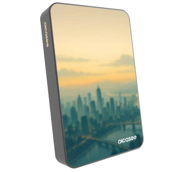 Picasee Powerbank z MagSafe 10 000 mAh Szary - Airplane mode