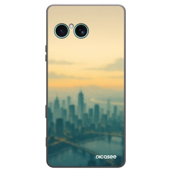 Picasee silikonowe czarne etui na Sony Xperia 10 VII - Airplane mode