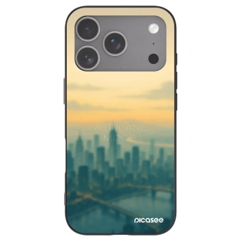 Picasee silikonowe czarne etui na Apple iPhone 18 Pro - Airplane mode