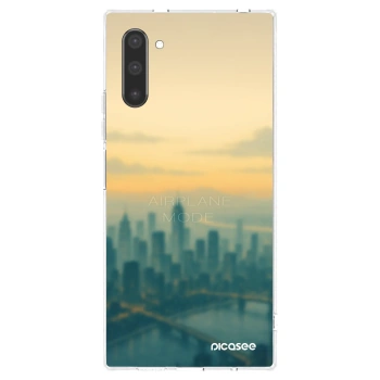 Picasee silikonowe przeźroczyste etui na Samsung Galaxy Note 10 N970F - Airplane mode