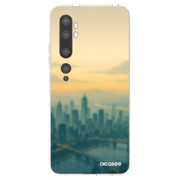 Picasee silikonowe przeźroczyste etui na Xiaomi Mi Note 10 (Pro) - Airplane mode