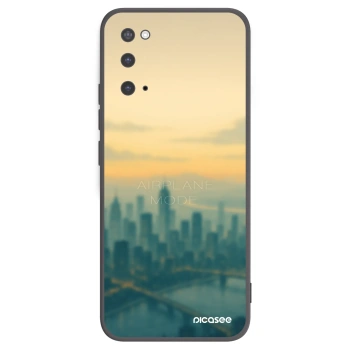 Picasee silikonowe czarne etui na Samsung Galaxy S20 G980F - Airplane mode