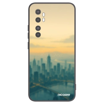 Picasee silikonowe czarne etui na Xiaomi Mi Note 10 Lite - Airplane mode
