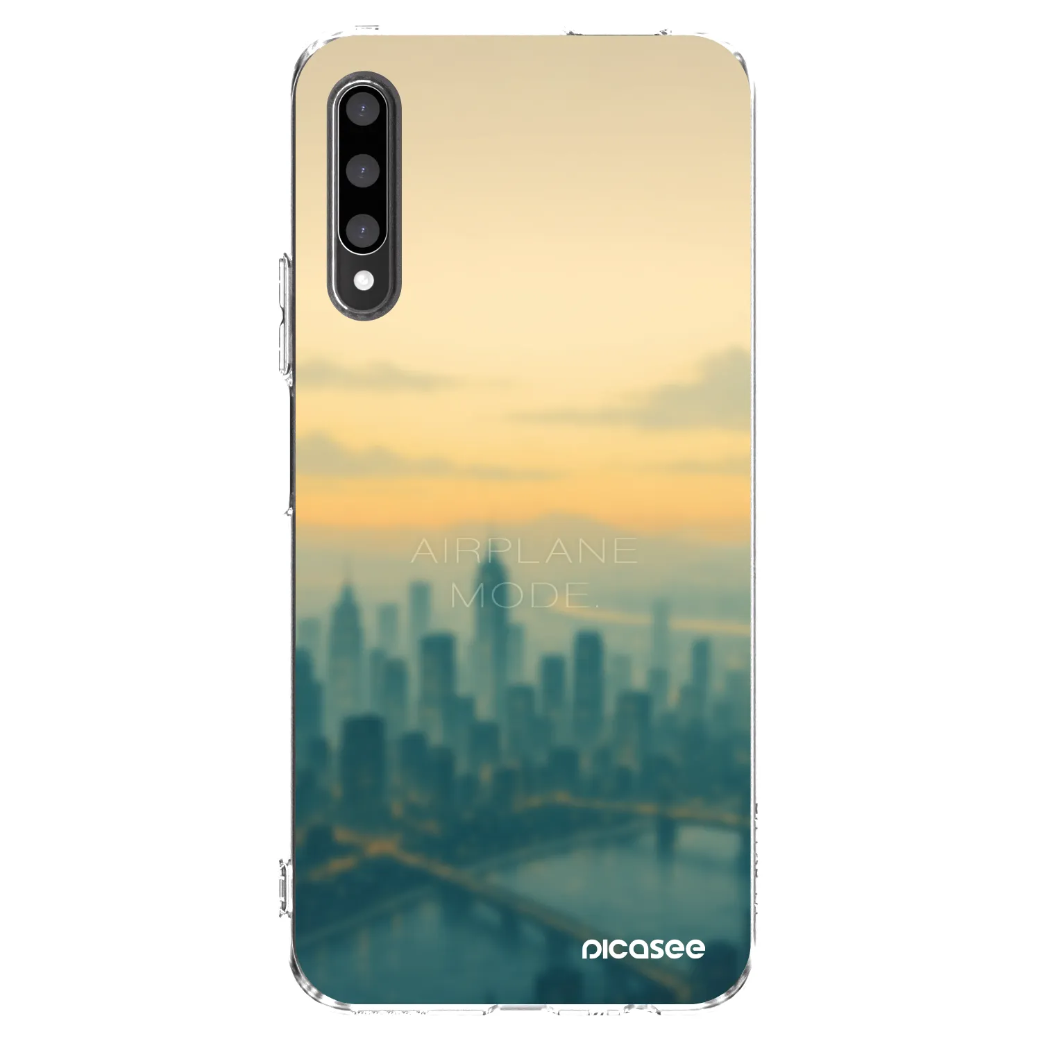 Picasee silikonowe przeźroczyste etui na Honor 9X Pro - Airplane mode