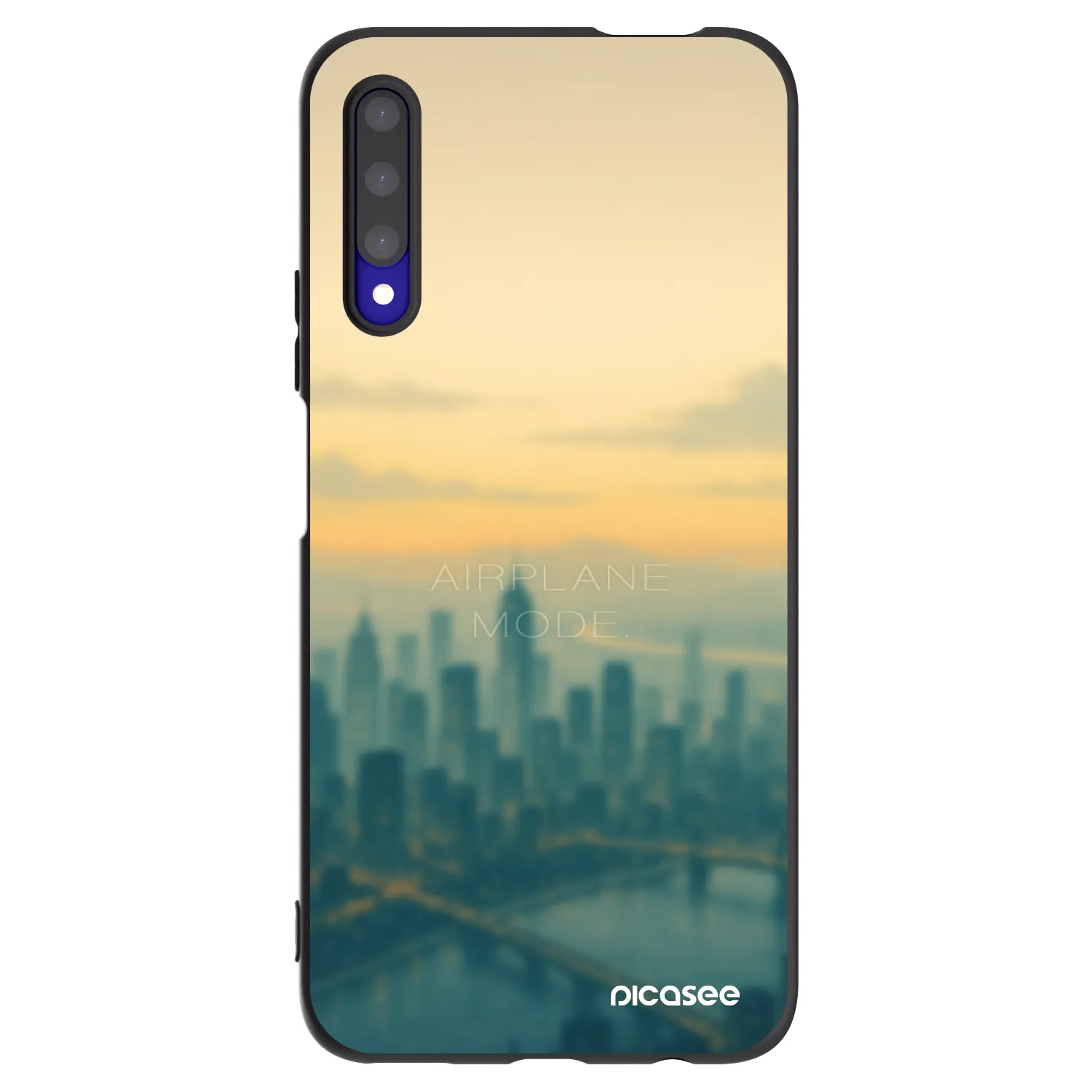 Picasee silikonowe czarne etui na Honor 9X Pro - Airplane mode