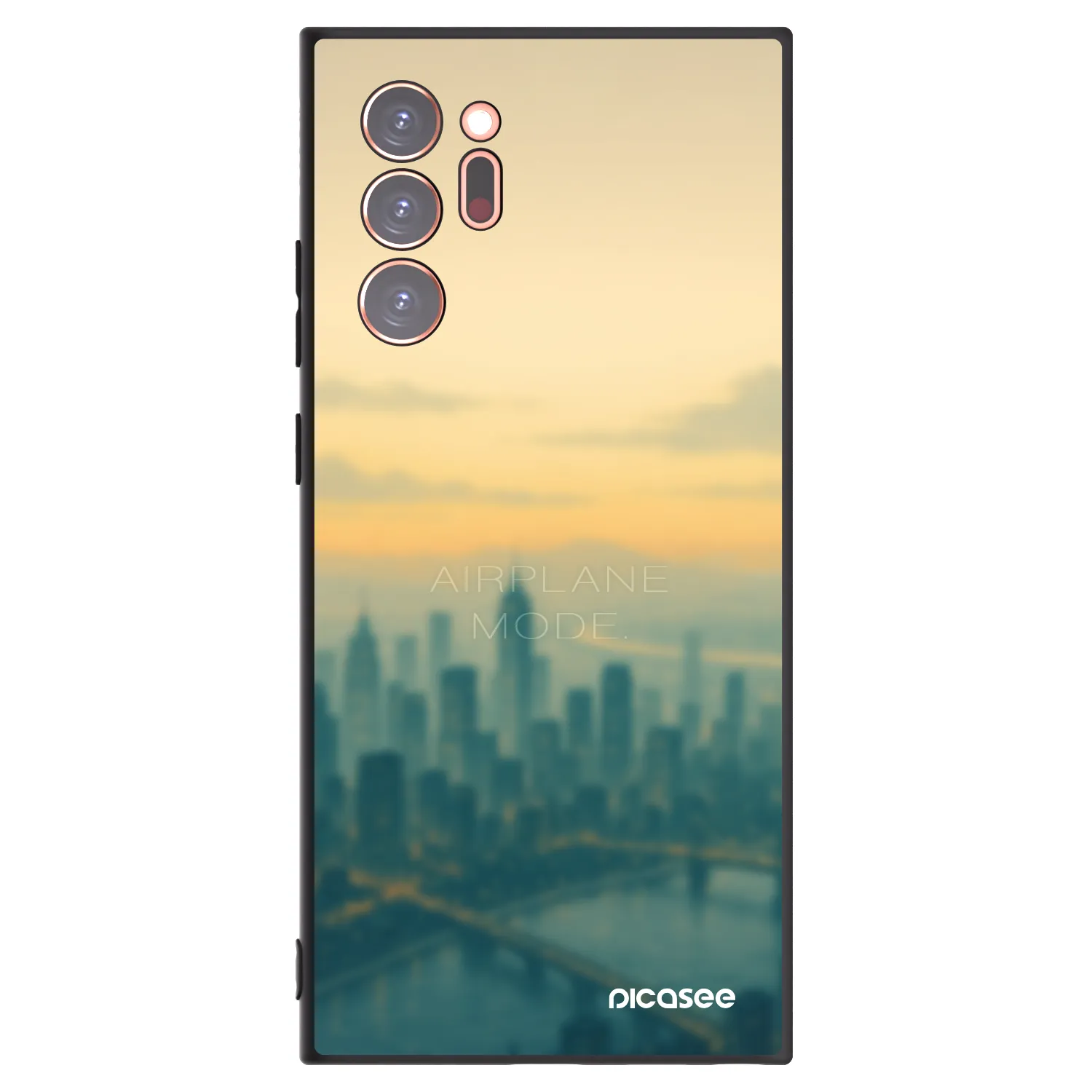 Picasee silikonowe czarne etui na Samsung Galaxy Note 20 Ultra - Airplane mode