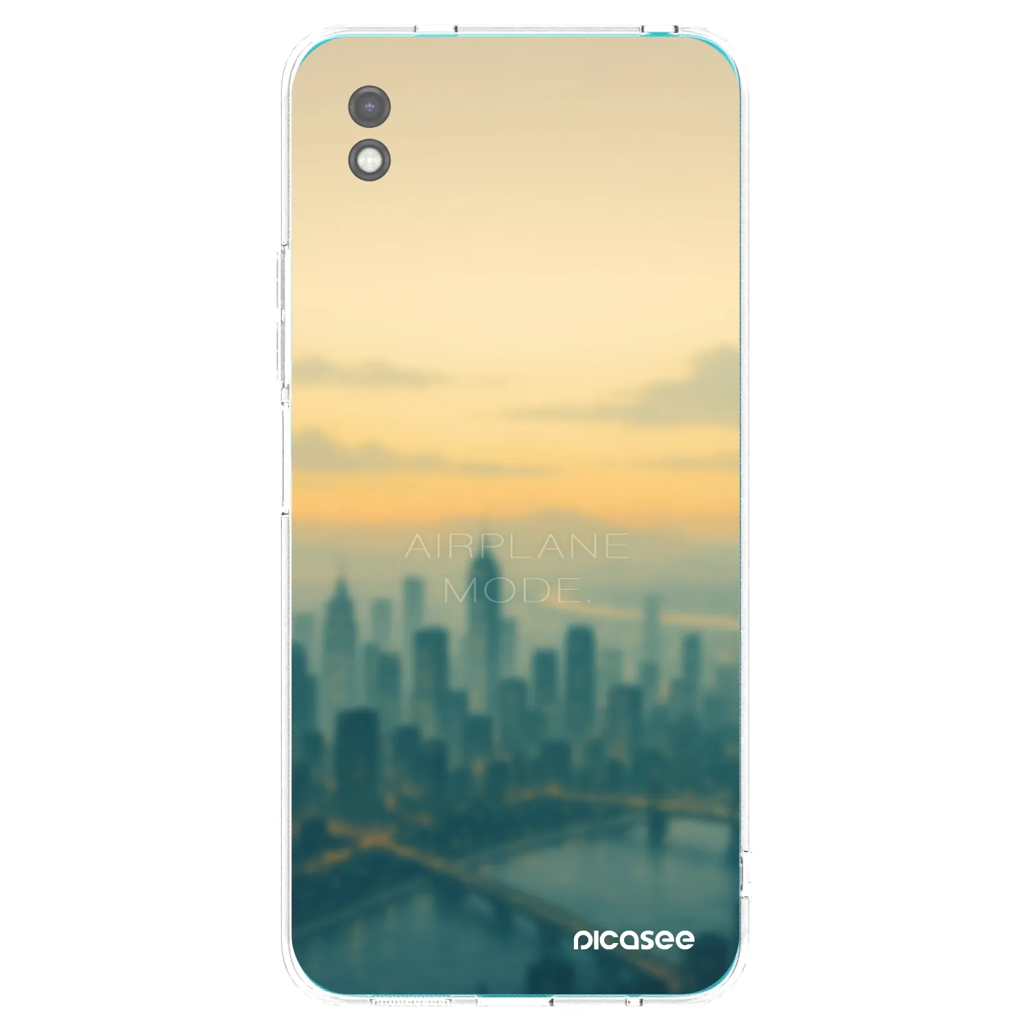 Picasee silikonowe czarne etui na Xiaomi Redmi 9A - Airplane mode