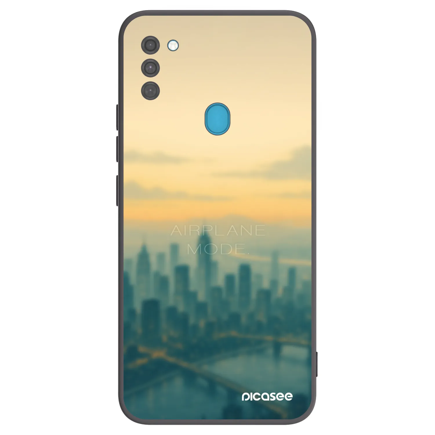 Picasee silikonowe czarne etui na Samsung Galaxy M11 - Airplane mode