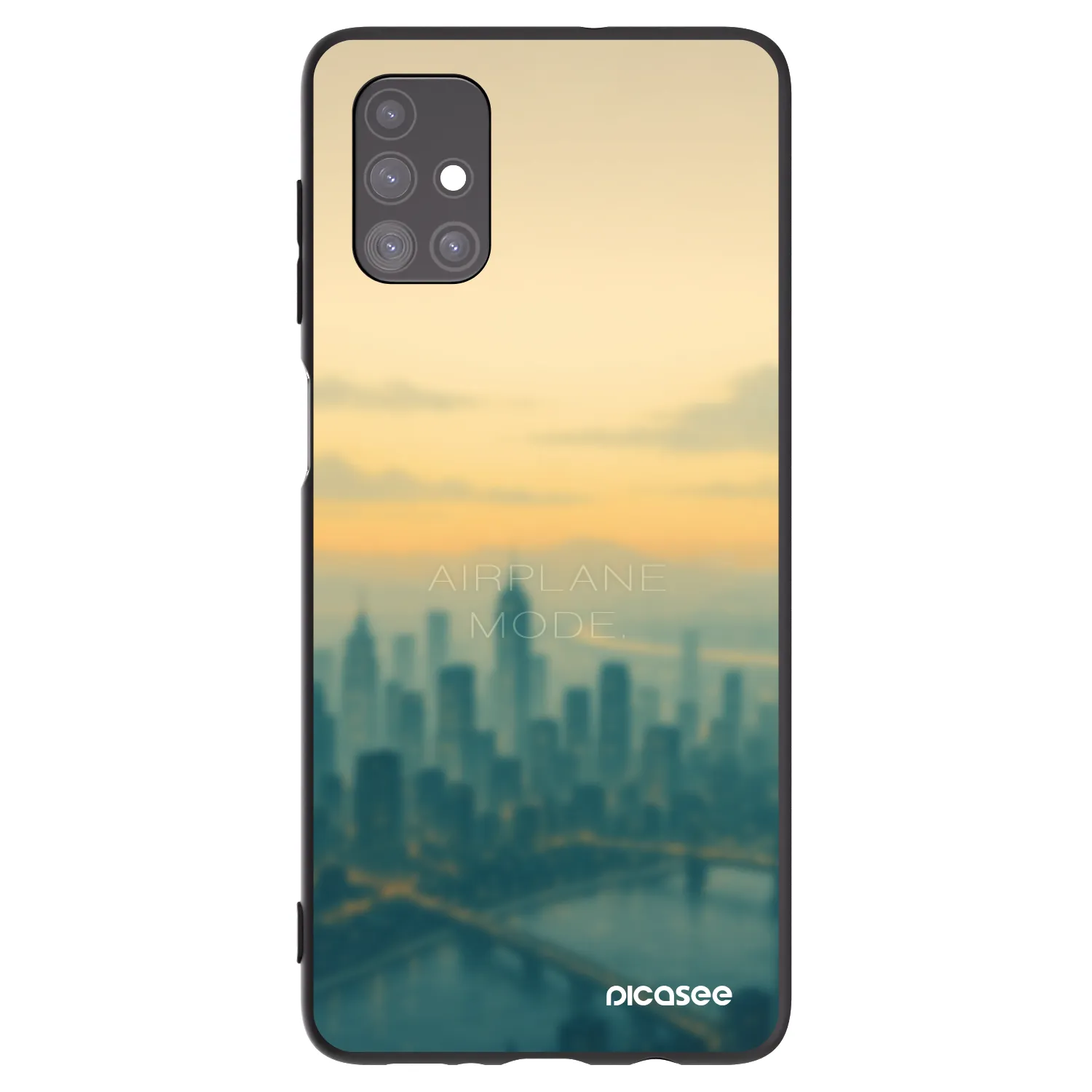 Picasee silikonowe czarne etui na Samsung Galaxy M51 M515F - Airplane mode