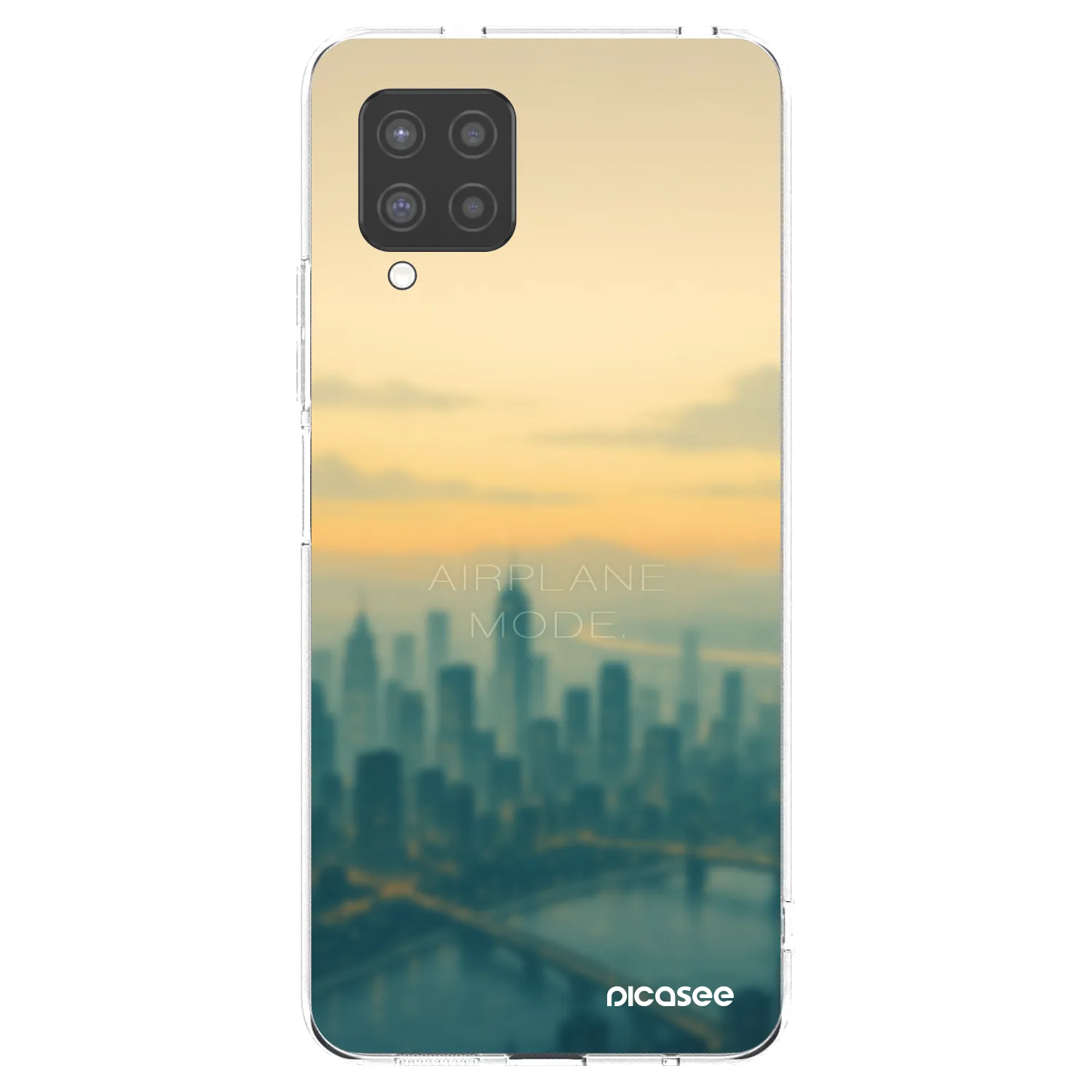 Picasee silikonowe przeźroczyste etui na Samsung Galaxy A42 A426B - Airplane mode