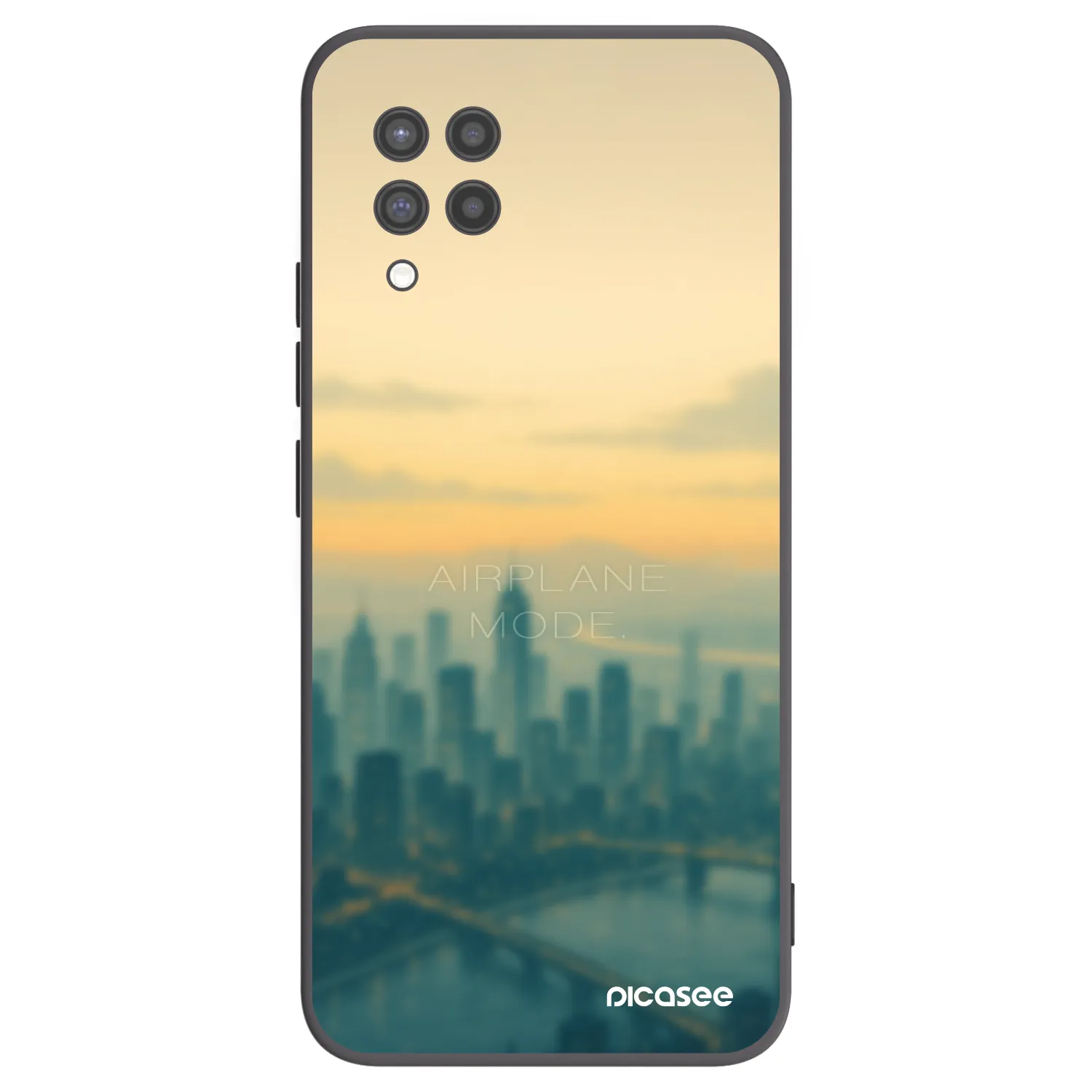 Picasee silikonowe czarne etui na Samsung Galaxy A42 A426B - Airplane mode
