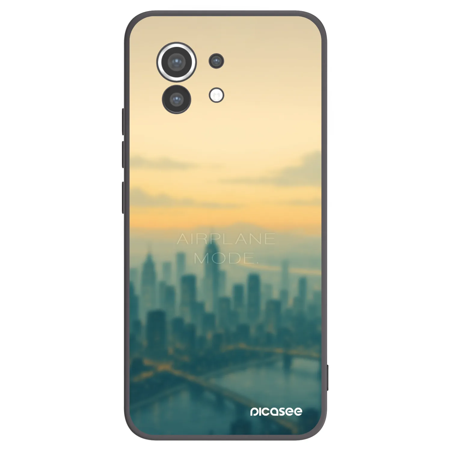 Picasee silikonowe czarne etui na Xiaomi Mi 11 - Airplane mode