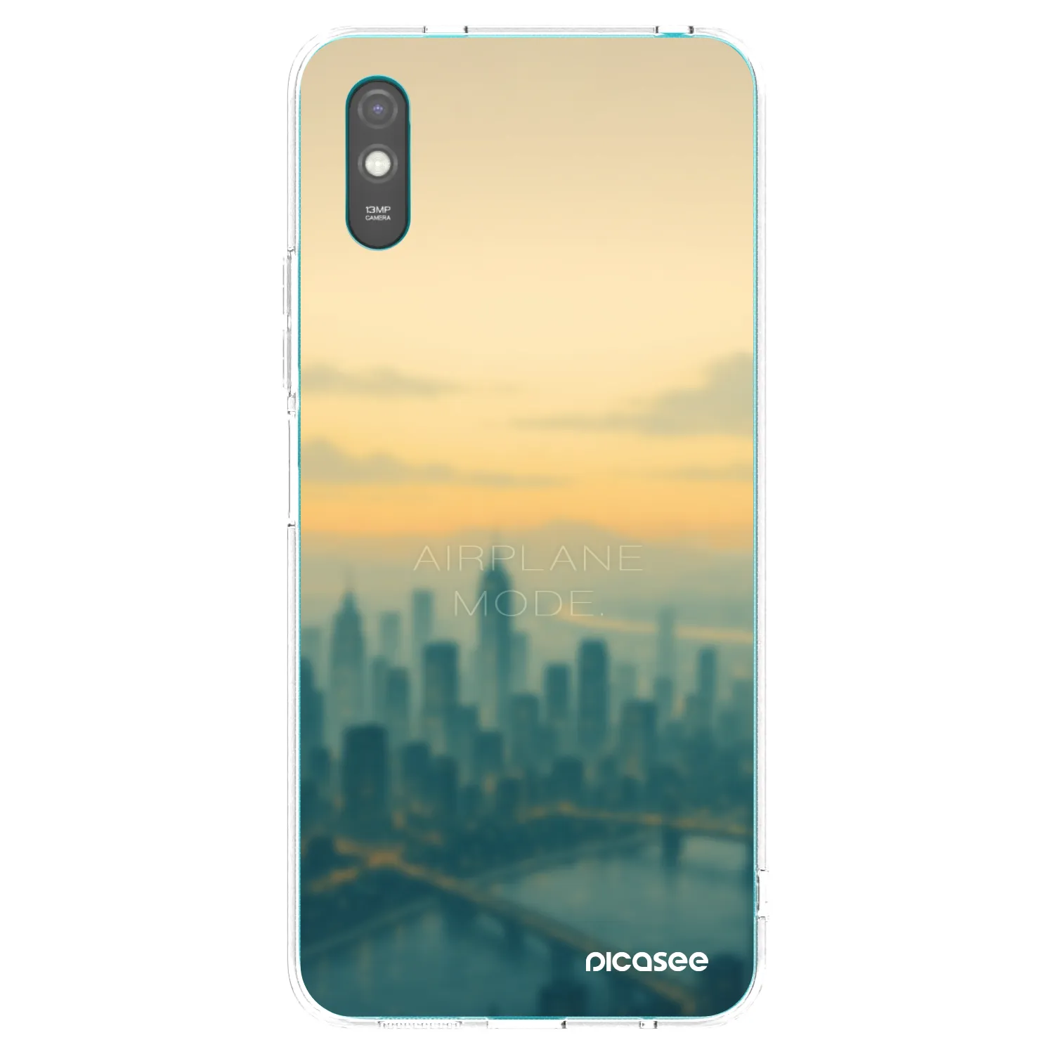 Picasee silikonowe przeźroczyste etui na Xiaomi Redmi 9AT - Airplane mode