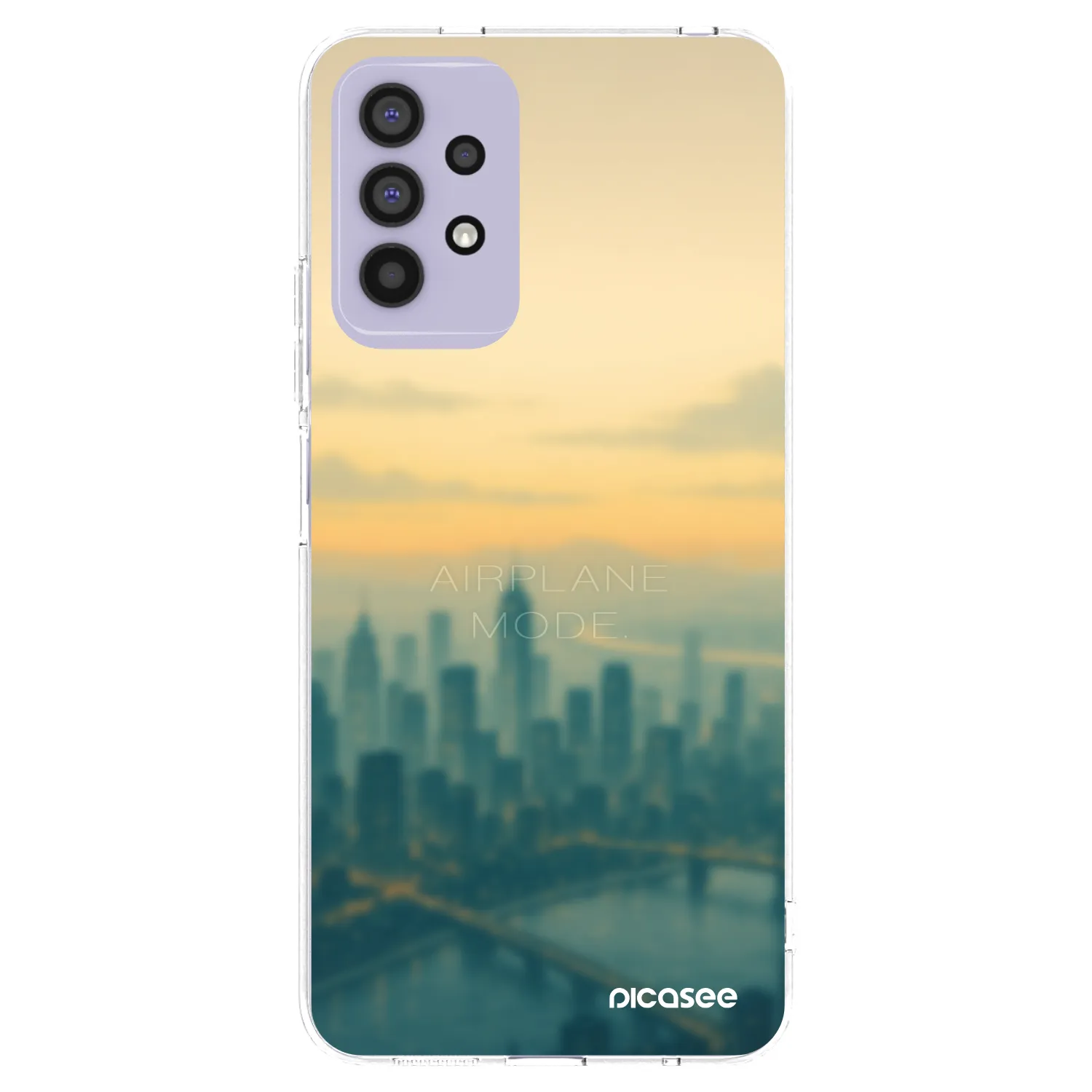Picasee silikonowe przeźroczyste etui na Samsung Galaxy A32 4G SM-A325F - Airplane mode