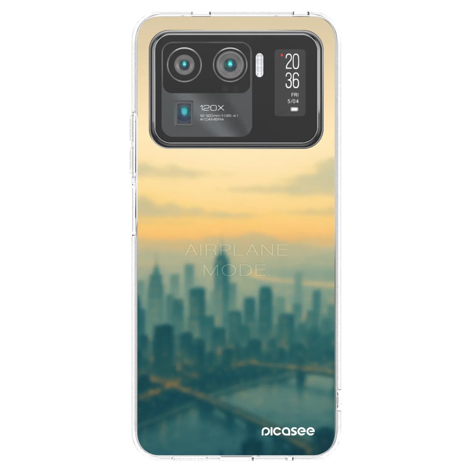 Picasee silikonowe przeźroczyste etui na Xiaomi Mi 11 Ultra - Airplane mode