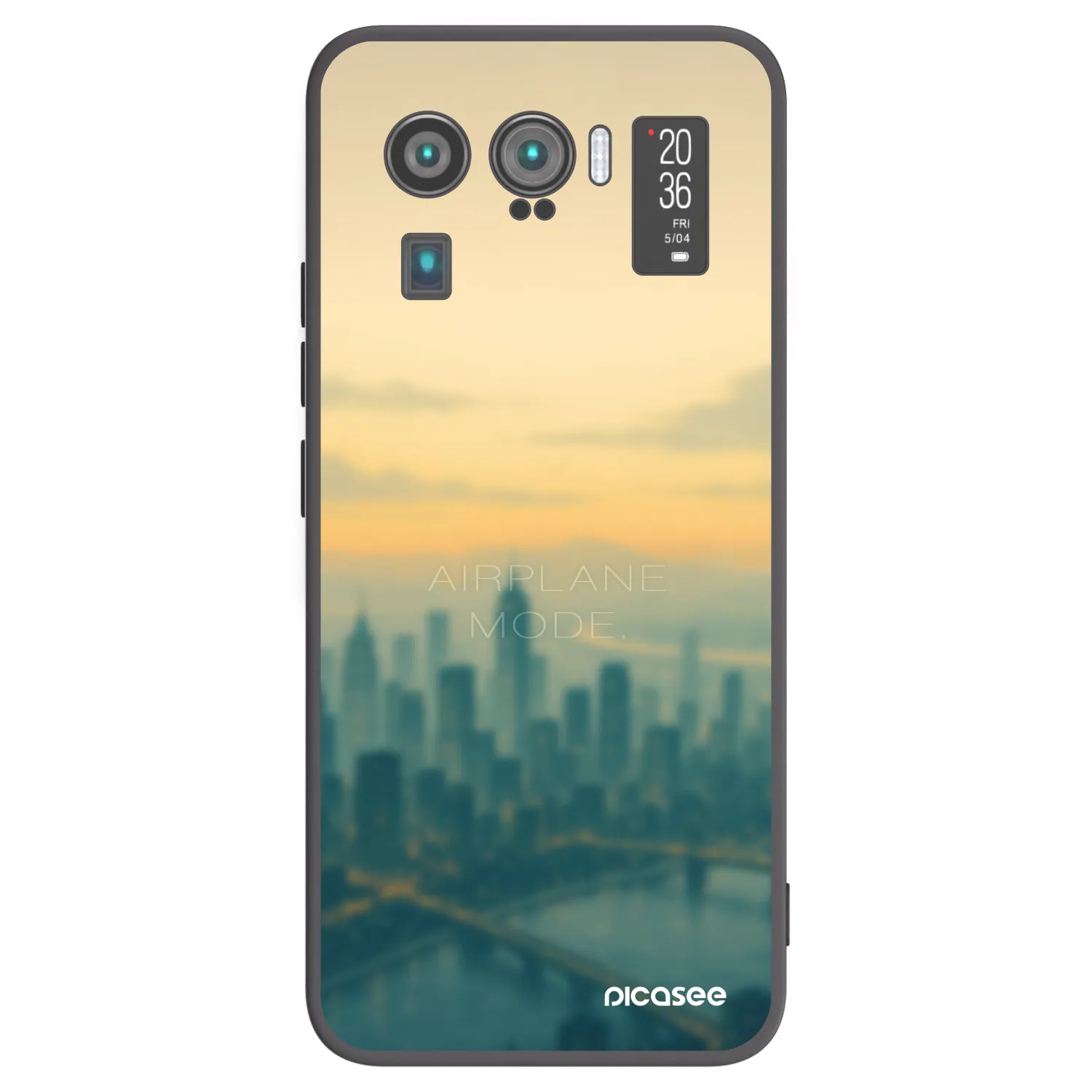 Picasee silikonowe czarne etui na Xiaomi Mi 11 Ultra - Airplane mode