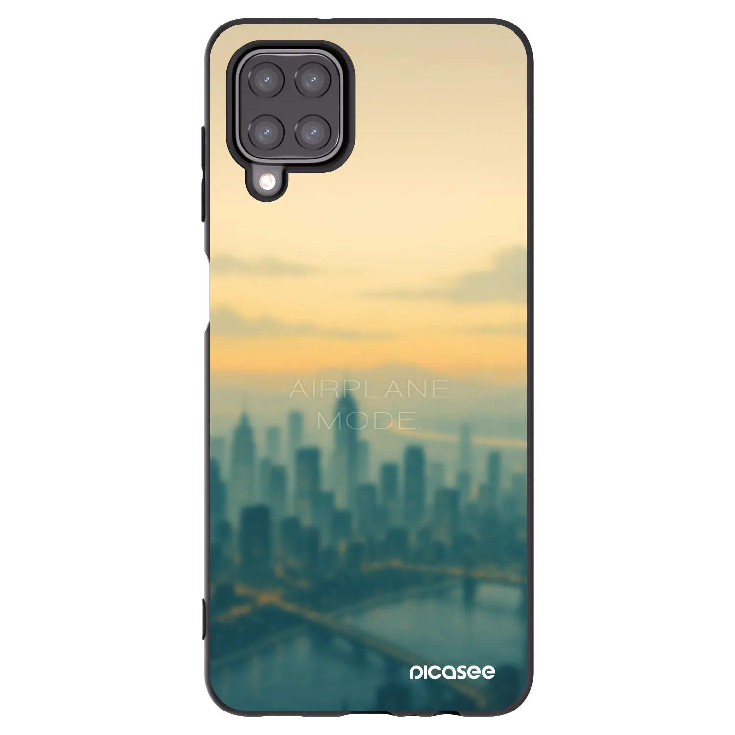 Picasee silikonowe czarne etui na Samsung Galaxy M12 M127F - Airplane mode