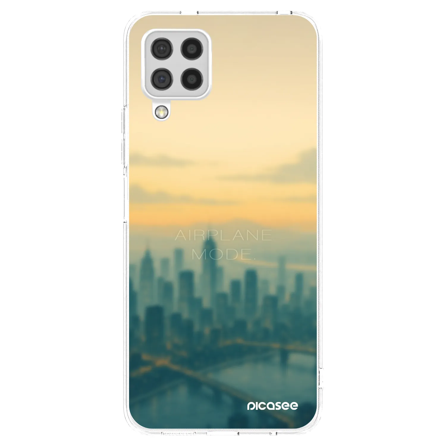 Picasee silikonowe przeźroczyste etui na Samsung Galaxy A22 A225F 4G - Airplane mode