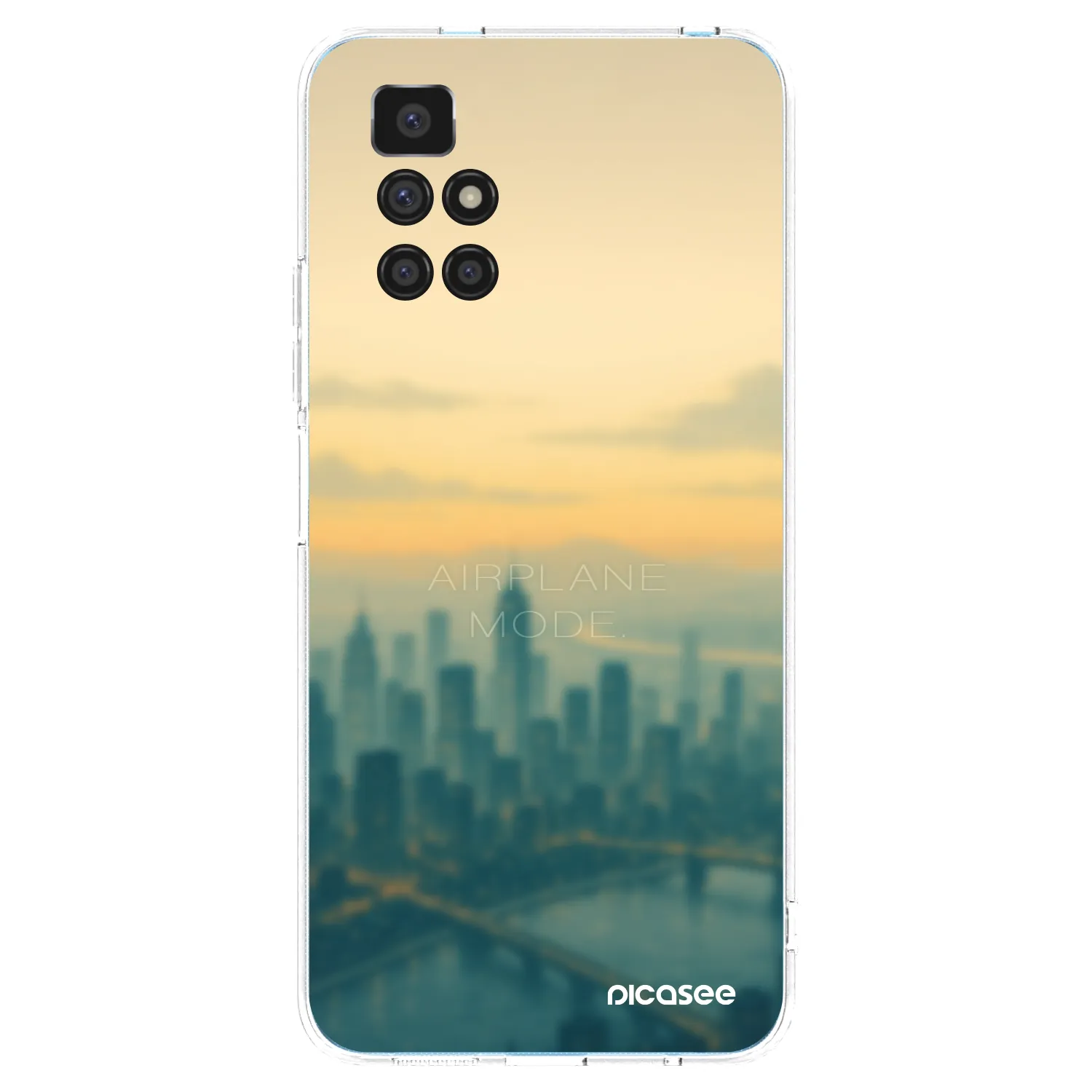 Picasee silikonowe przeźroczyste etui na Xiaomi Redmi 10 - Airplane mode