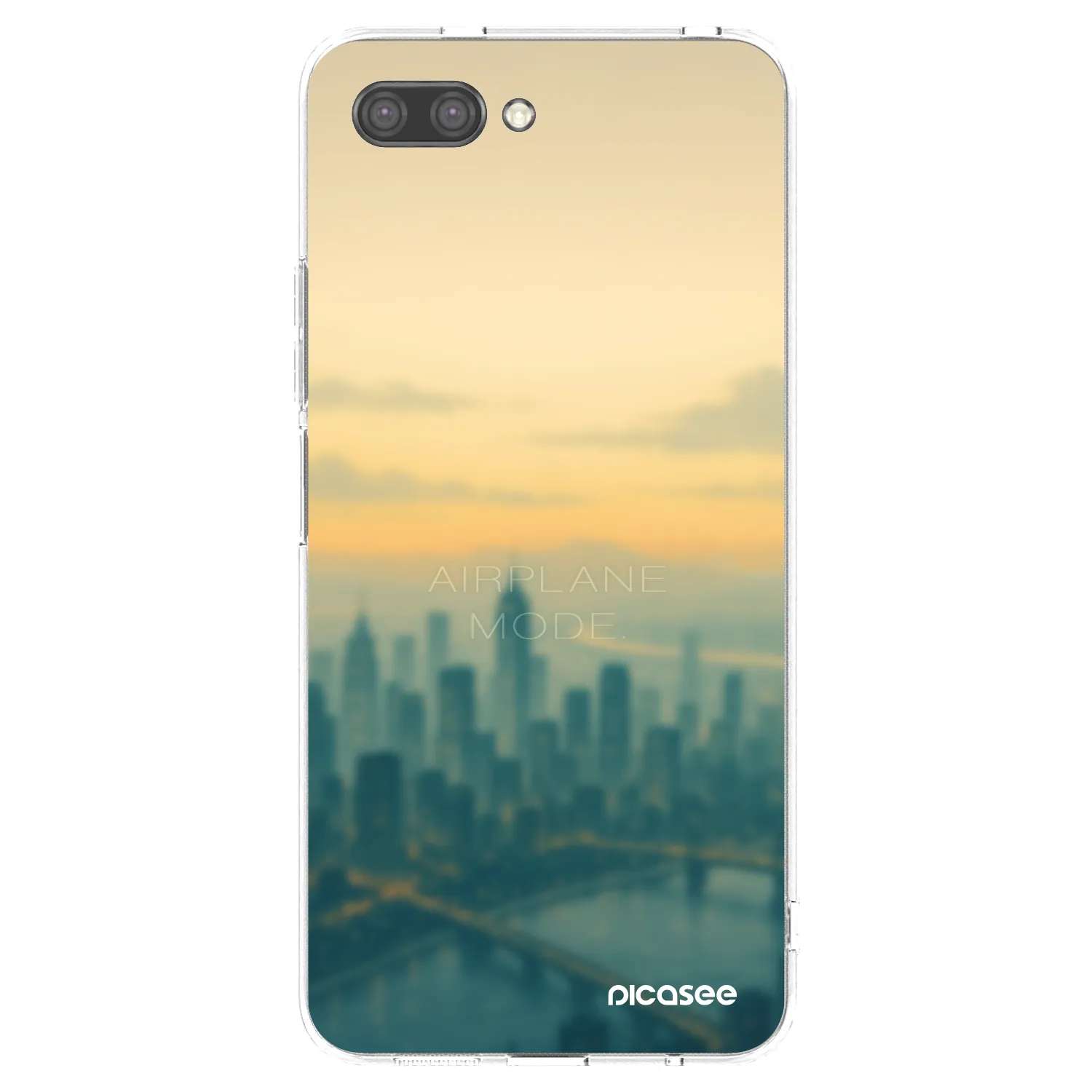 Picasee silikonowe przeźroczyste etui na Honor 10 - Airplane mode