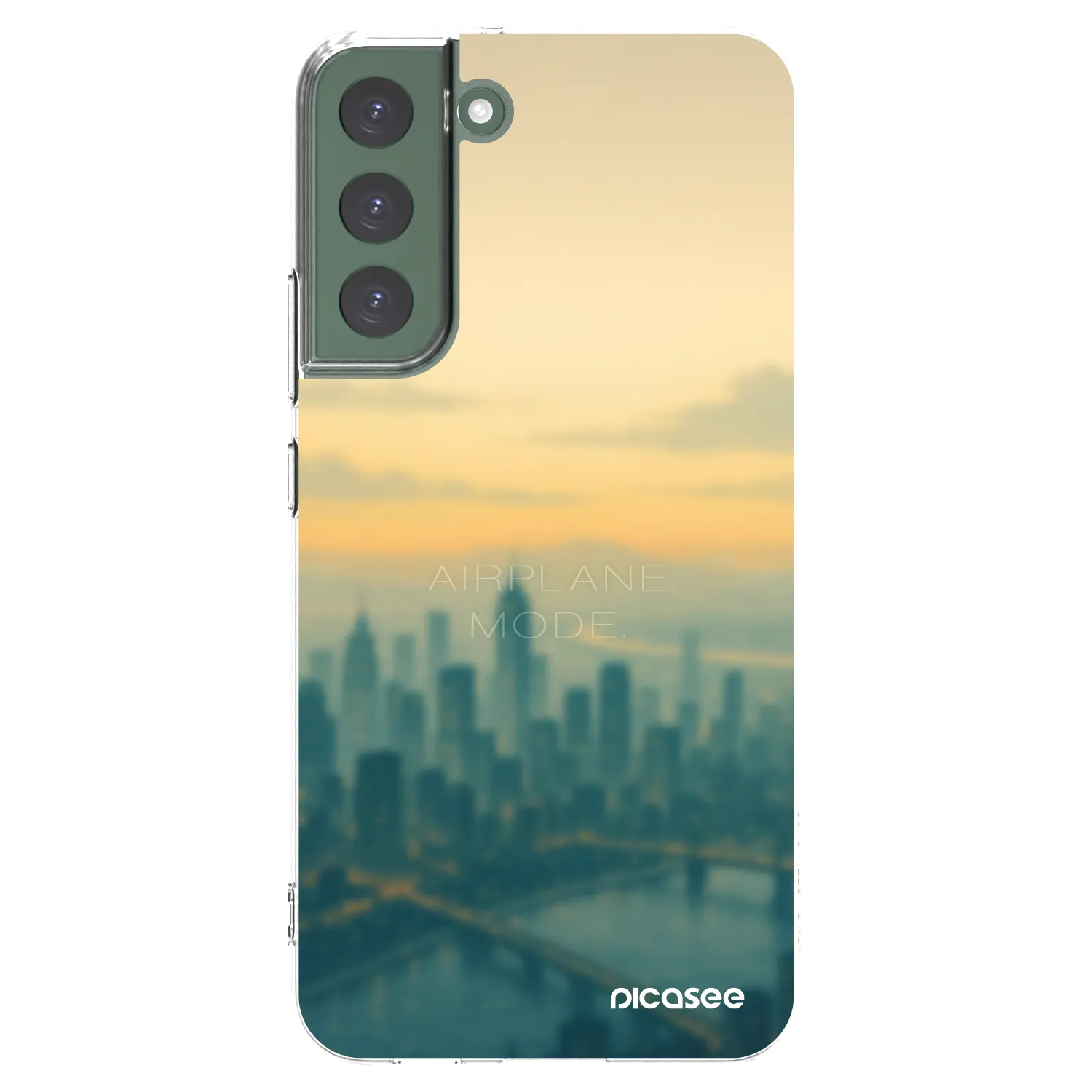 Picasee silikonowe przeźroczyste etui na Samsung Galaxy S22+ 5G - Airplane mode