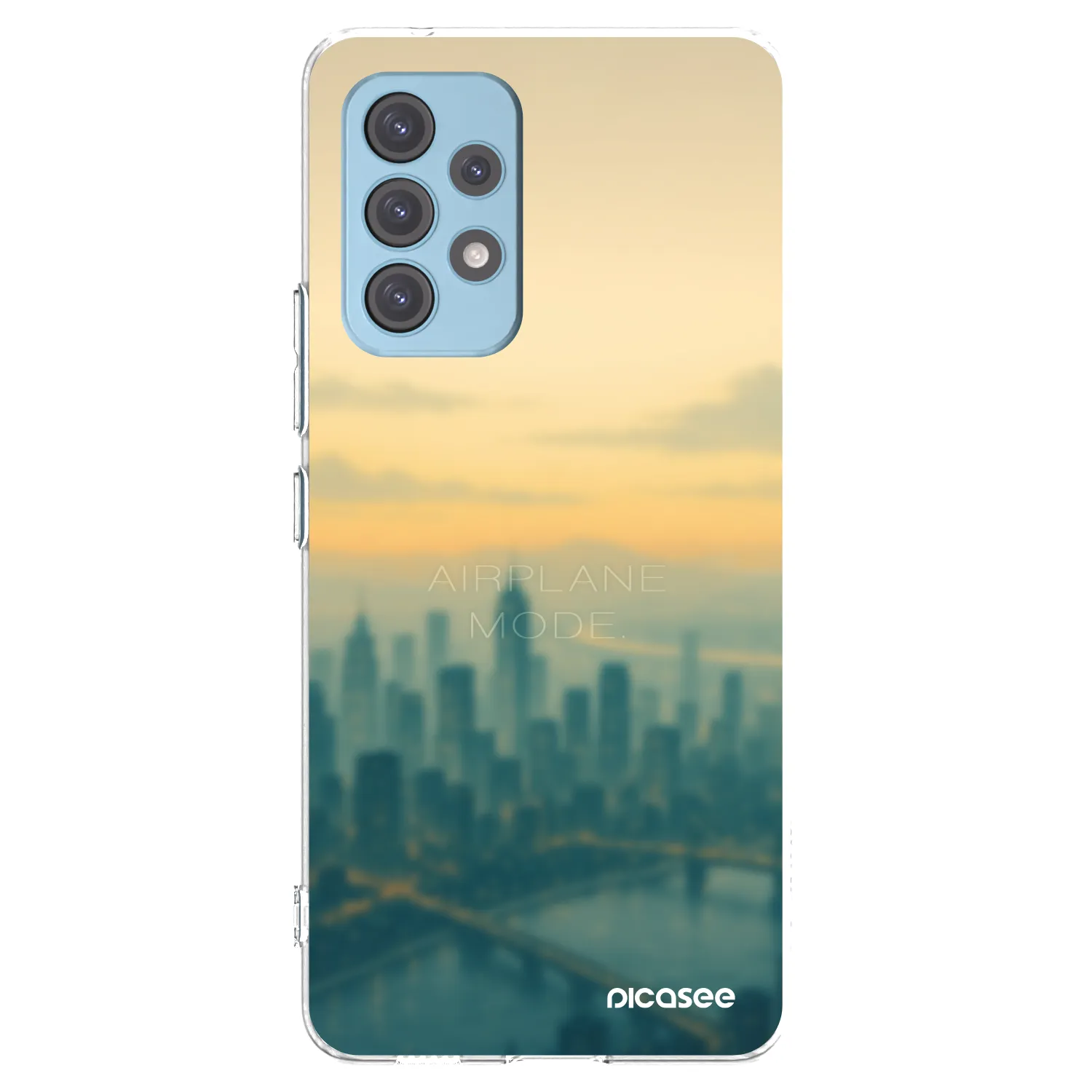 Picasee silikonowe przeźroczyste etui na Samsung Galaxy A53 5G A536 - Airplane mode